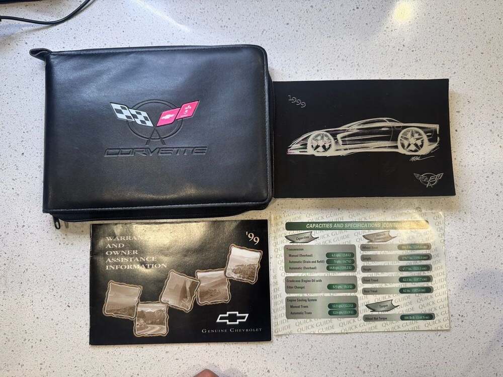 1999 Chevrolet Corvette C5 Original Factory Owner's Manual w/ Leather Case & Pen